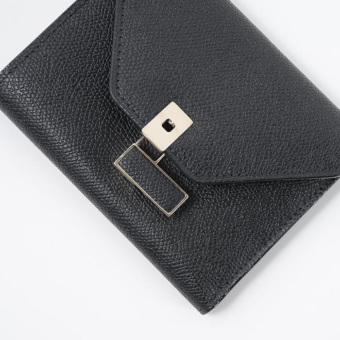 VALEXTRA ヴァレクストラ 財布 イジィデウォレット SGES0005028 LOCPS99 レディース  ブラック ベージュ ピンク ホワイト  シンプル 二つ折り 爆買の画像