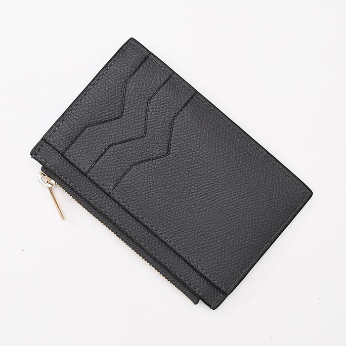 valextra ウォレット　黒　財布　ケース Black Leather Bifold card holder wallet | Valextra