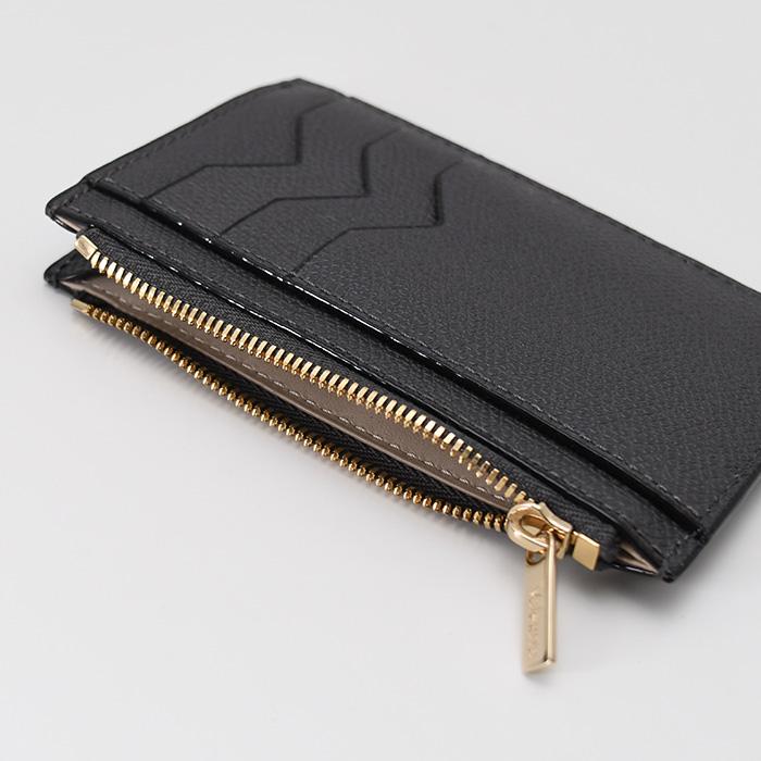 valextra ウォレット　黒　財布　ケース Women's Black Grained Leather Luxury Bifold Wallet | Valextra