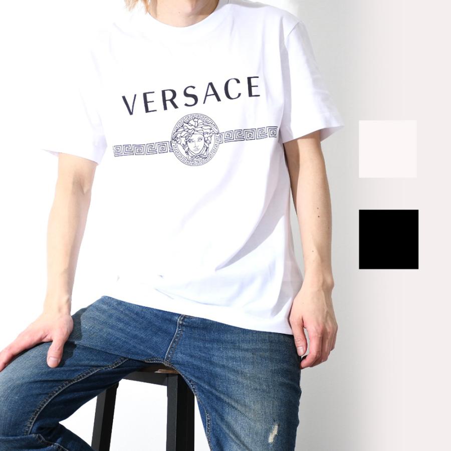 ヴェルサーチェ VERSACE メデューサ ロゴ コットン Tシャツ