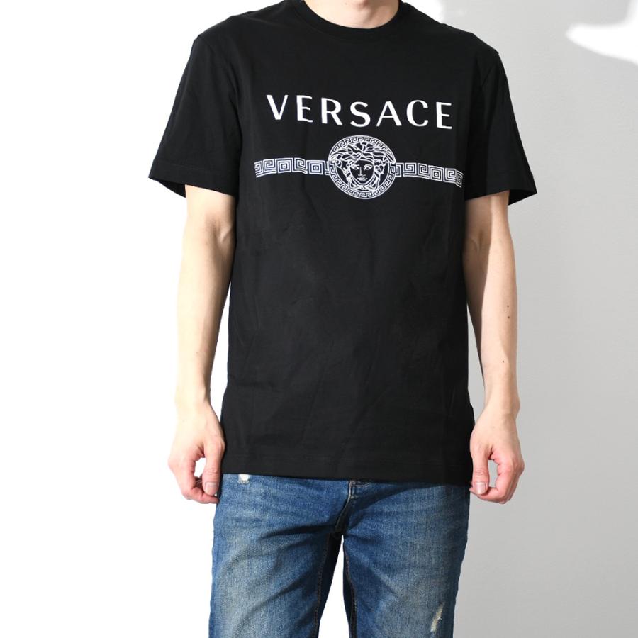 公式サイトセール VERSACE ヴェルサーチェ Tシャツ メデューサ ブラック ロゴ - www.gorgas.gob.pa