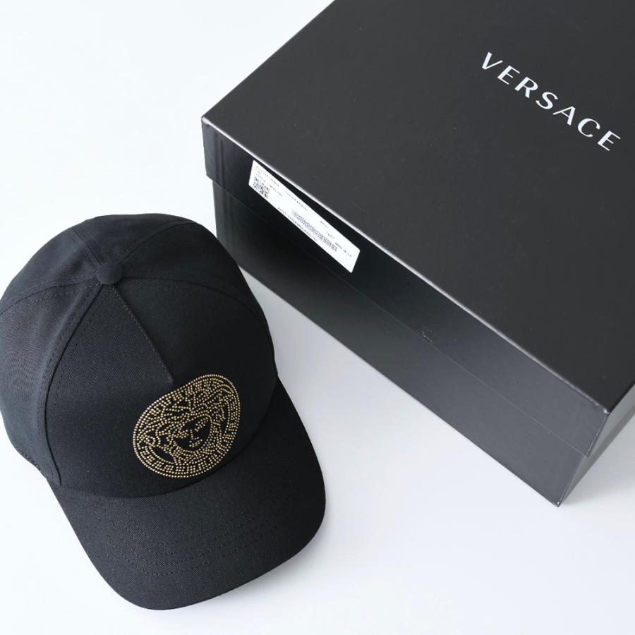 ヴェルサーチェ VERSACE キャップ 帽子 メデューサ スタッドCAP ベース