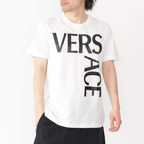 VERSACE ヴェルサーチェ Tシャツ トップス コットン ロゴ 1001288