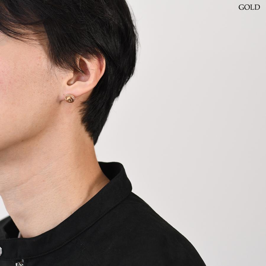 【極美品】VERSACE ヴェルサーチ ピアス メドゥーサ ゴールド×ブラック VERSACE（ヴェルサーチェ） ピアス アクセサリー メドゥーサ ピアス