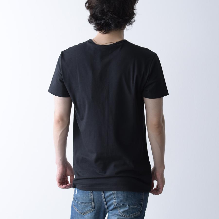 ヴェルサーチ Tシャツ メンズ VERSACE 半袖 黒 白 1011861 ヴェルサーチ Tシャツ メンズ VERSACE 半袖 黒 白 1011861