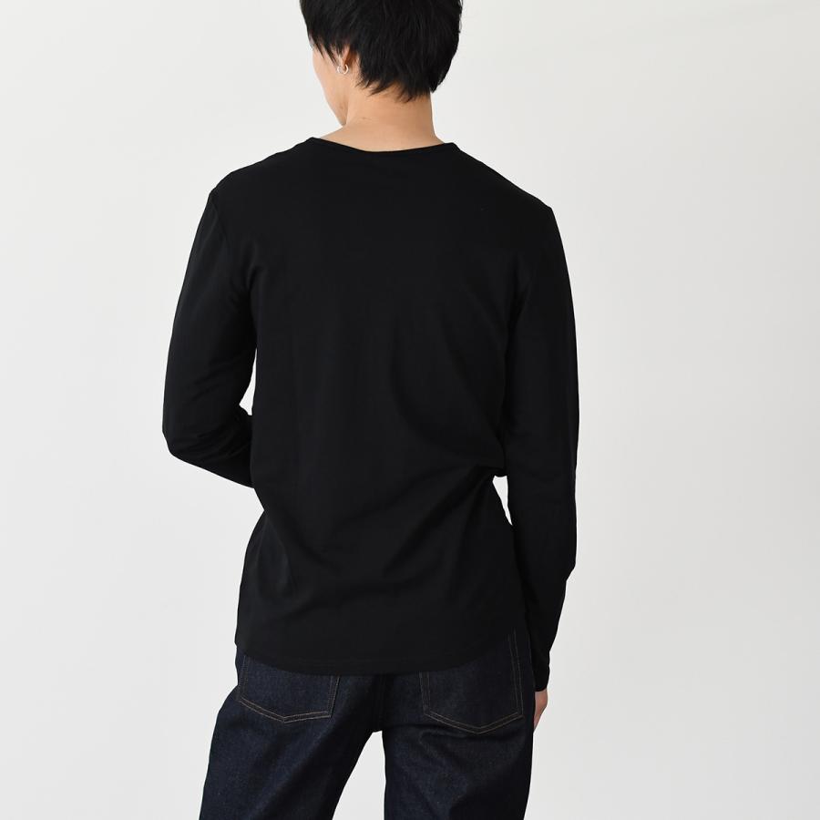 ヴェルサーチ　VERSACE ロンT 黒　長袖　メンズ　ワンポイント VERSACE ヴェルサーチェ ロンT 長袖 Tシャツ 父の日 プレゼント
