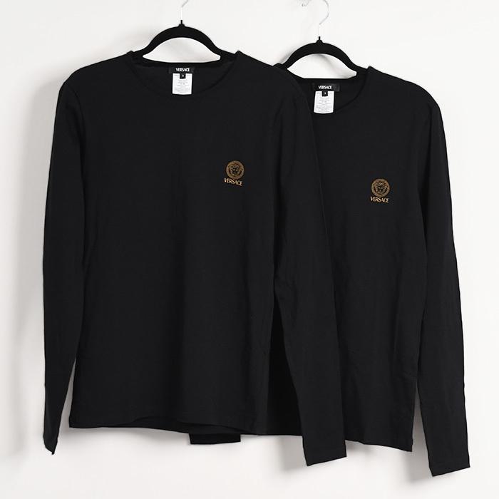 【国内即発】VERSACE クルーネック ロングTシャツ 2枚セット 楽天市場】VERSACE クルーネック ロングTシャツ 2枚セット
