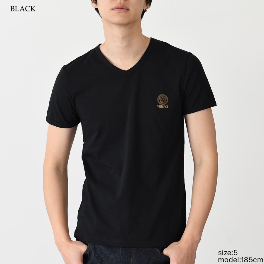 VERSACE（ヴェルサーチェ） Tシャツ Vネック コットン AUU01004