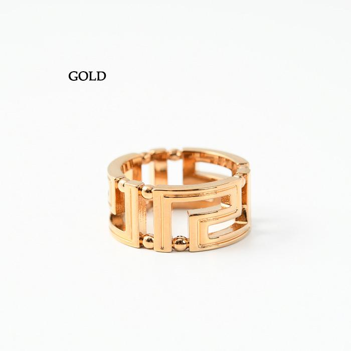 VERSACE（ヴェルサーチェ） ベルサーチ ゴールド 指輪 グレカリング