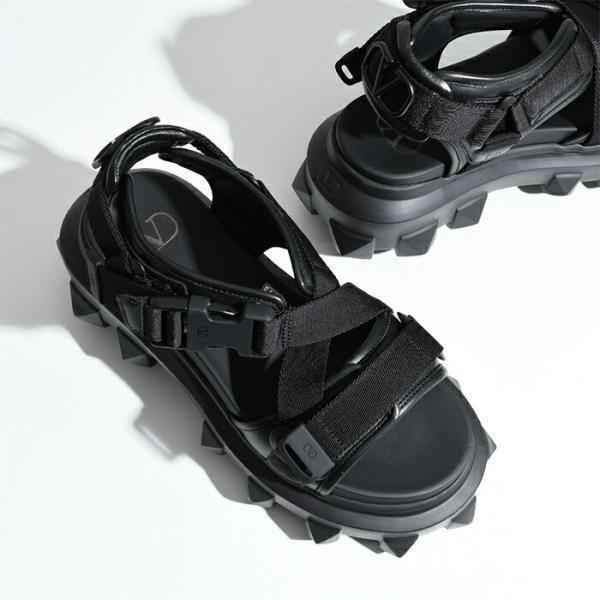 VALENTINO ヴァレンティノ サンダル スタッズ カーフスキン&テープ