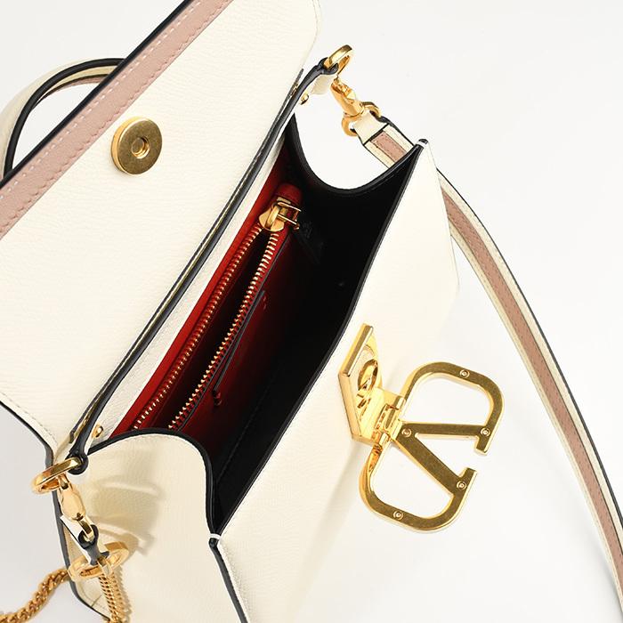 VALENTINO ヴァレンティノ VスリングカーフスキンスモールBAG VALENTINO ヴァレンティノ VスリングカーフスキンスモールBAG
