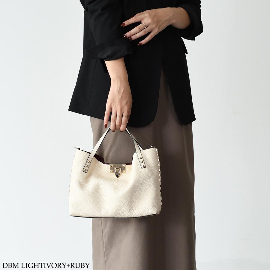 VALENTINO レディース ハンドバッグ VALENTINO ヴァレンティノ バッグ ロックスタッズカーフスキン