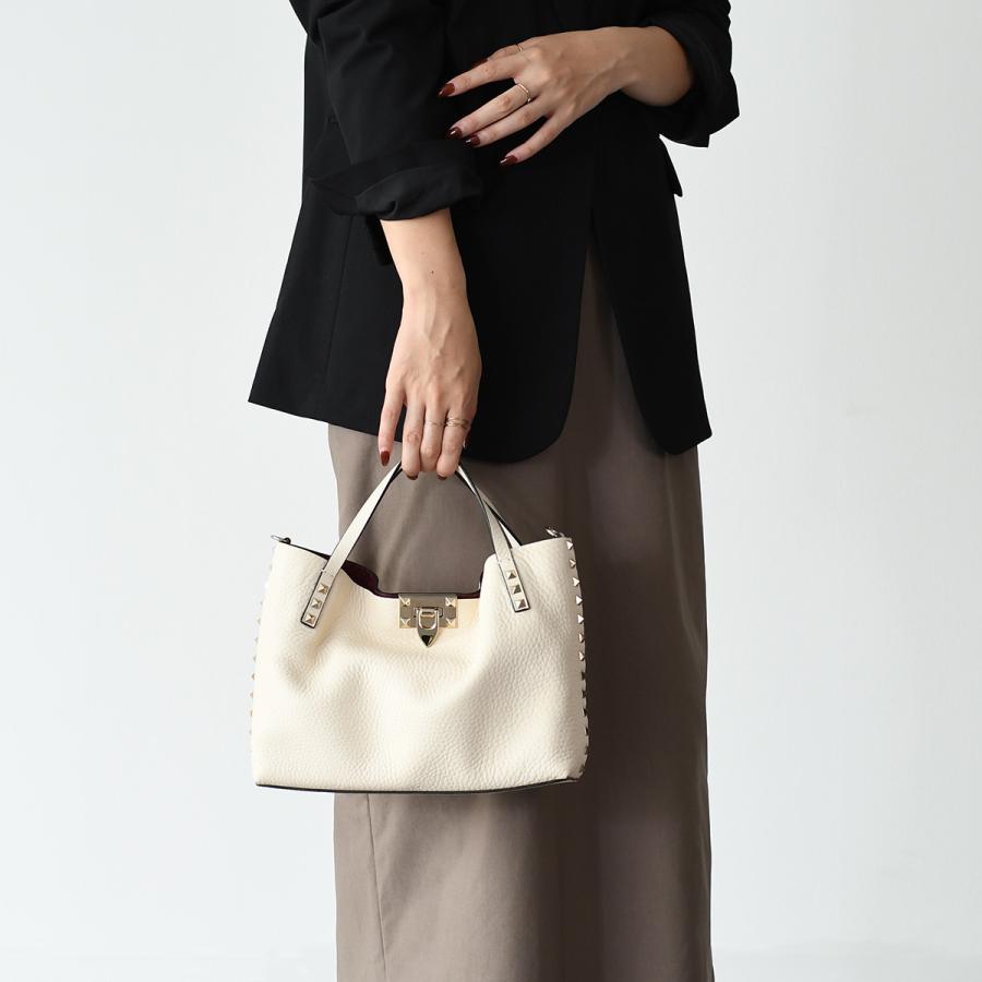 VALENTINO ヴァレンティノ バッグ ロックスタッズカーフスキン VALENTINO ヴァレンティノ バッグ ロックスタッズカーフスキン