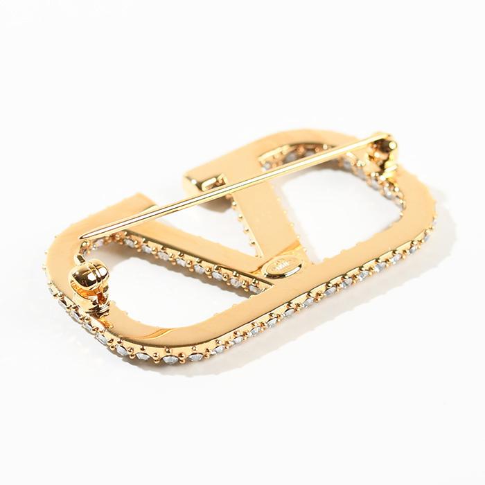 VALENTINO ヴァレンティノ ブローチ アクセサリー Vロゴ VALENTINO ヴァレンティノ ブローチ アクセサリー Vロゴ