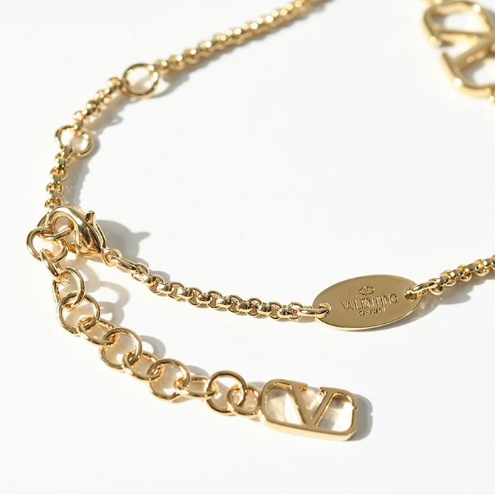 みみ 未使用品 VALENTINO ゴールドロゴブレスレット Valentino ヴァレンティノ ブレスレット ロゴ ゴールド チェーン