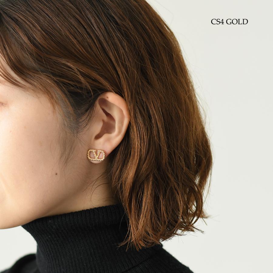 ヴァレンティノ ブラックVロゴ ピアス ヴァレンティノ ブラックVロゴ ピアス Valentino Garavani Vロゴ