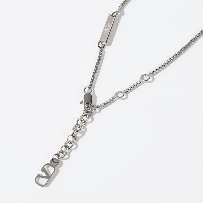 VALENTINO Vロゴ シグネチャー クリスタル ブレスレット シルバー Vロゴ シグネチャー メタル ブレスレット for メンズ インチ