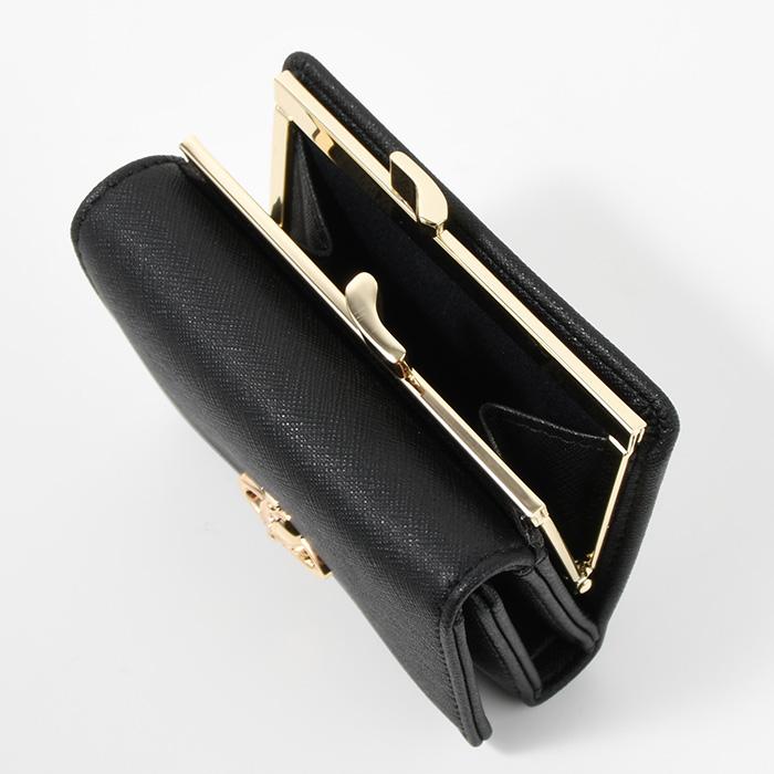 Vivienne Westwood 三つ折り財布 ブラック×ゴールド Vivienne Westwood（ヴィヴィアンウエストウッド） 財布 ウォレット