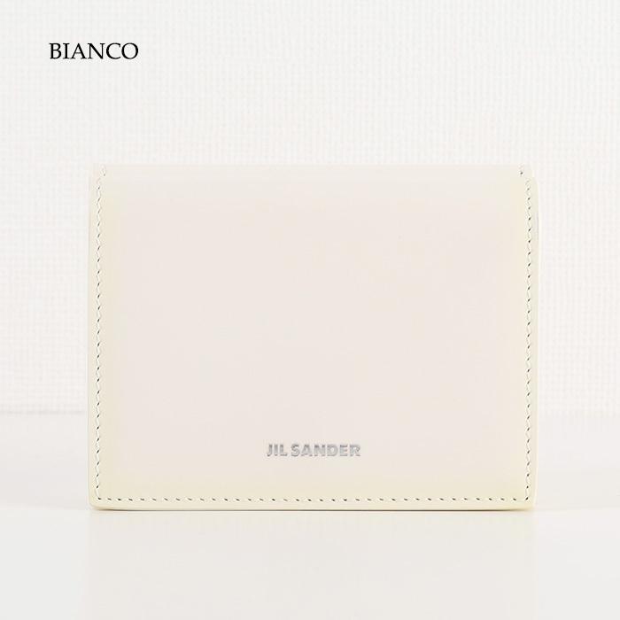 や*た様 未使用品　JIL SANDER ホワイト三つ折り財布 JIL SANDER（ジルサンダー） 【訳あり】JILSANDER 財布 ロゴ 3つ折り