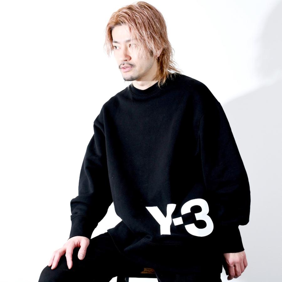 Y 3 ワイスリー スウェット ロゴプリント スウェットシャツ トレーナー メンズ ロゴ プリント 長袖 トップス Black ブラック Hg8799 シンプル ギフト おすすめ Y3 Hg8799 セレクトショップ Felice Yahoo 店 通販 Yahoo ショッピング