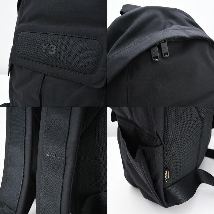 Y-3 ワイスリー バックパック リュック バッグ BACKPACK SMALL JV9721 メンズ ユニセックス ブラック ナイロン A4収納可能 ジッパー開閉 マグネットポケットの画像