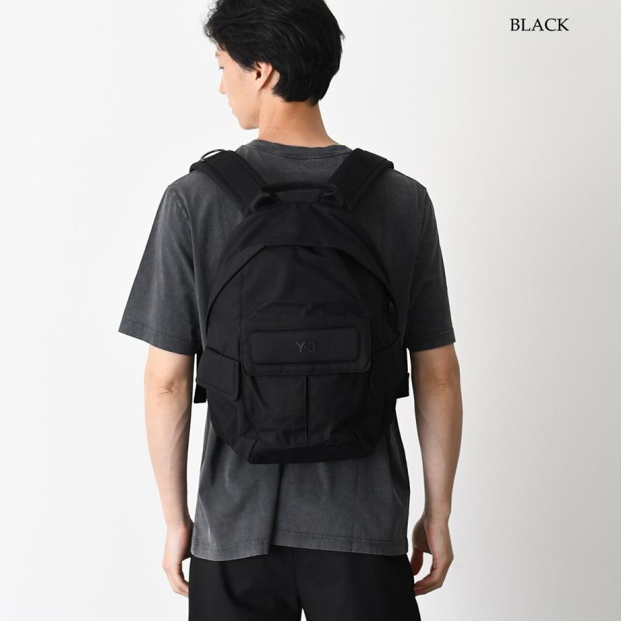 Y-3 ワイスリー バックパック リュック バッグ BACKPACK SMALL JV9721 メンズ ユニセックス ブラック ナイロン A4収納可能 ジッパー開閉 マグネットポケットの画像