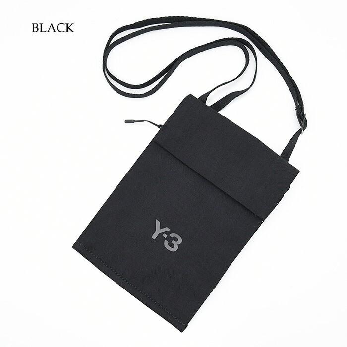 Y-3 ワイスリーショルダーバッグ サコッシュ X-BODY POUCH JZ8062 メンズ ユニセックス ブラック ナイロン ポーチ ショルダー ポシェット スナップボタン開閉_1
