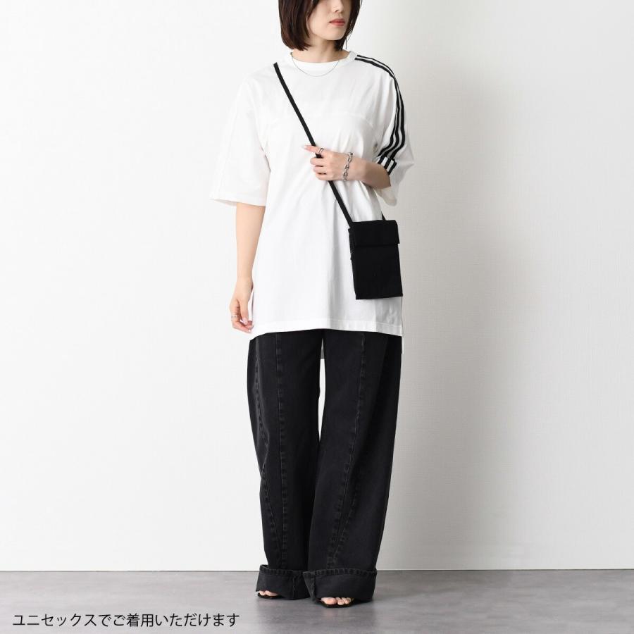 Y-3 ワイスリーショルダーバッグ サコッシュ X-BODY POUCH JZ8062 メンズ ユニセックス ブラック ナイロン ポーチ ショルダー ポシェット スナップボタン開閉_2