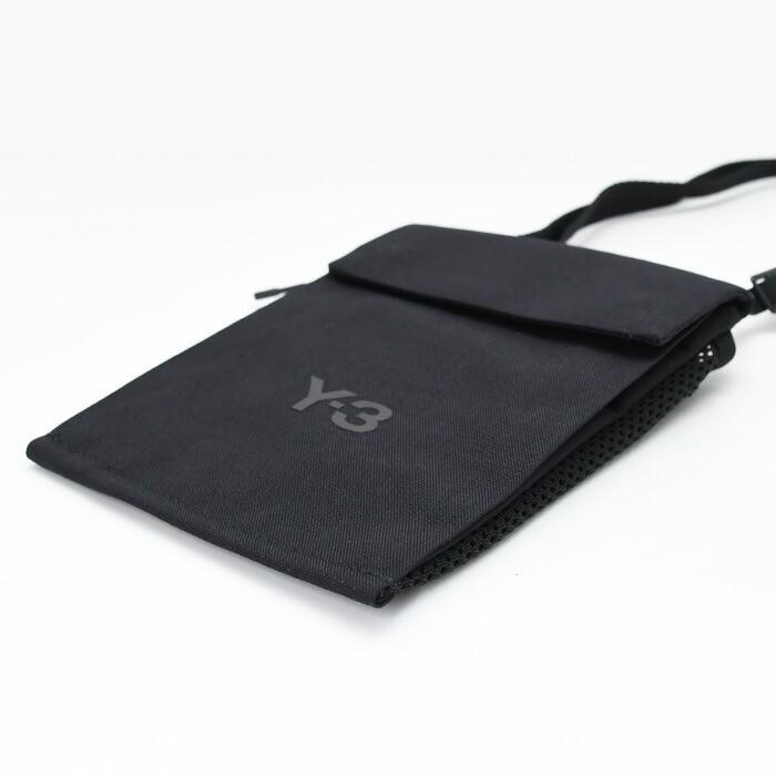 Y-3 ワイスリーショルダーバッグ サコッシュ X-BODY POUCH JZ8062 メンズ ユニセックス ブラック ナイロン ポーチ ショルダー ポシェット スナップボタン開閉_4
