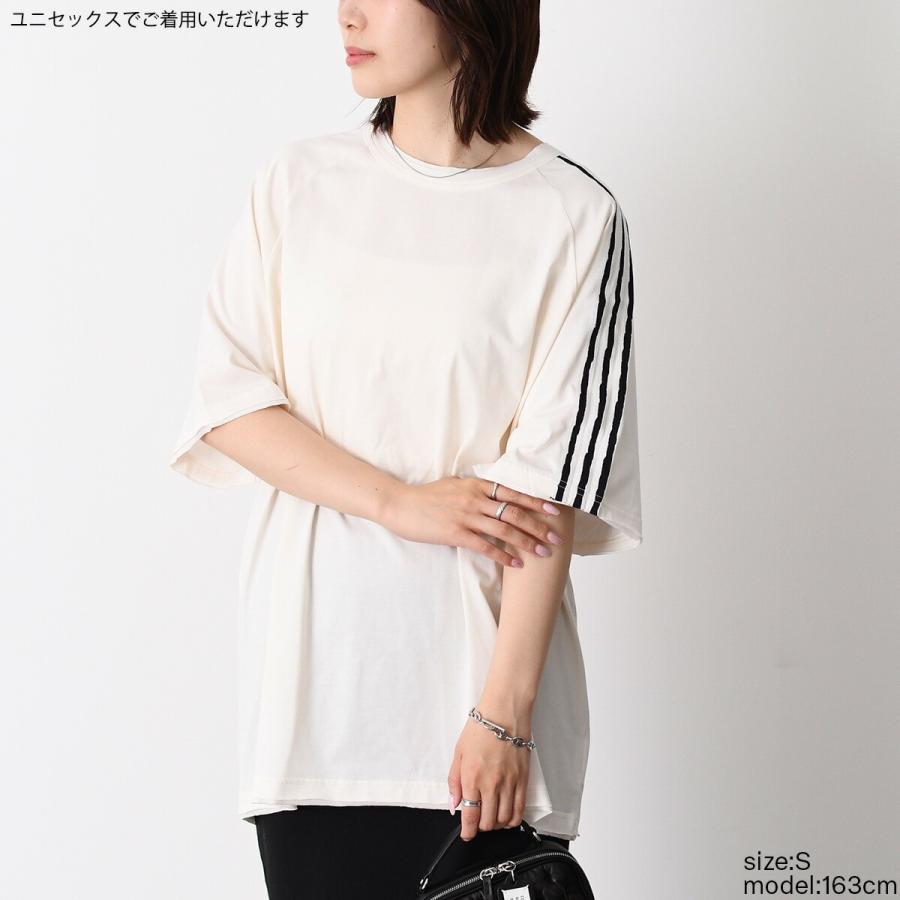 Y-3 ワイスリー Tシャツ トップス RAW EDGE 3 STRIPES SHORT SLEEVE
