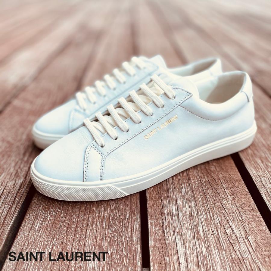 P5倍 Saint Laurent イヴ サンローラン Ysl アンディ ローカットスニーカー シューズ スニーカー ホワイト 白 レザー ロゴ m500 Ysl m500 セレクトショップ Felice Yahoo 店 通販 Yahoo ショッピング