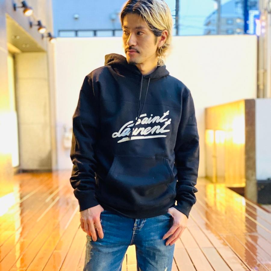 Saint Laurent イヴ サンローラン Ysl フィフティーズシグネチャーパーカー Black ブラック メンズ コットン トップス 長袖 ybvb2 Ysl ybvb2 セレクトショップ Felice Yahoo 店 通販 Yahoo ショッピング