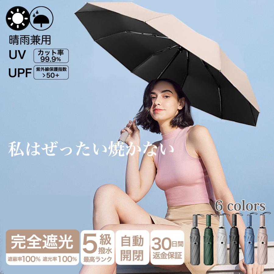 日傘　雨傘　水色　晴雨兼用　UVカット　コンパクト　シンプル