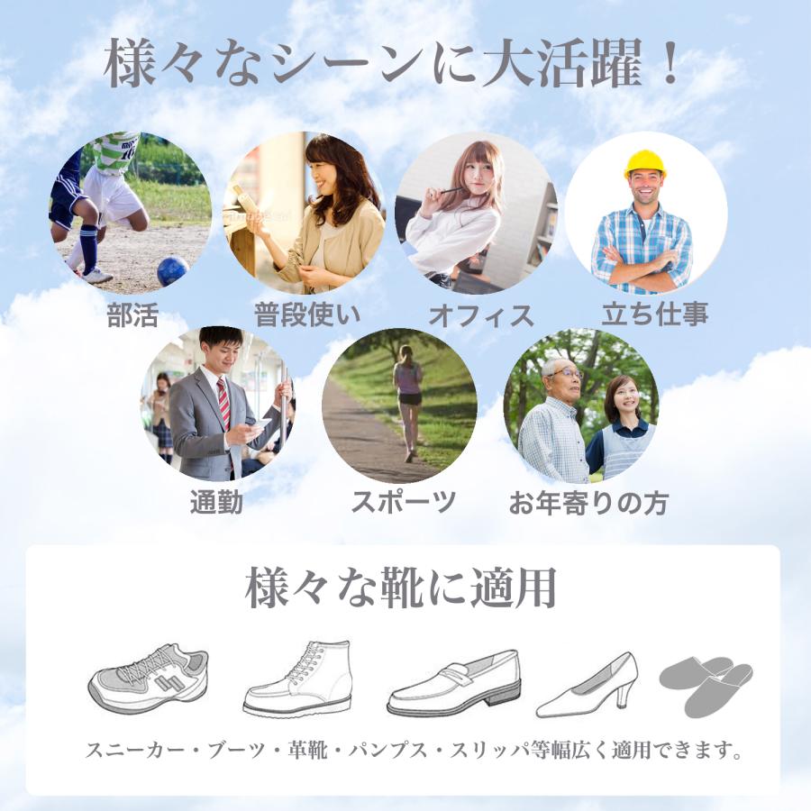 インソール 中敷き 疲れない 足底筋膜炎 衝撃吸収 立ち仕事 足が疲れない 扁平足 スニーカー 靴 中敷 | ブランド登録なし | 13