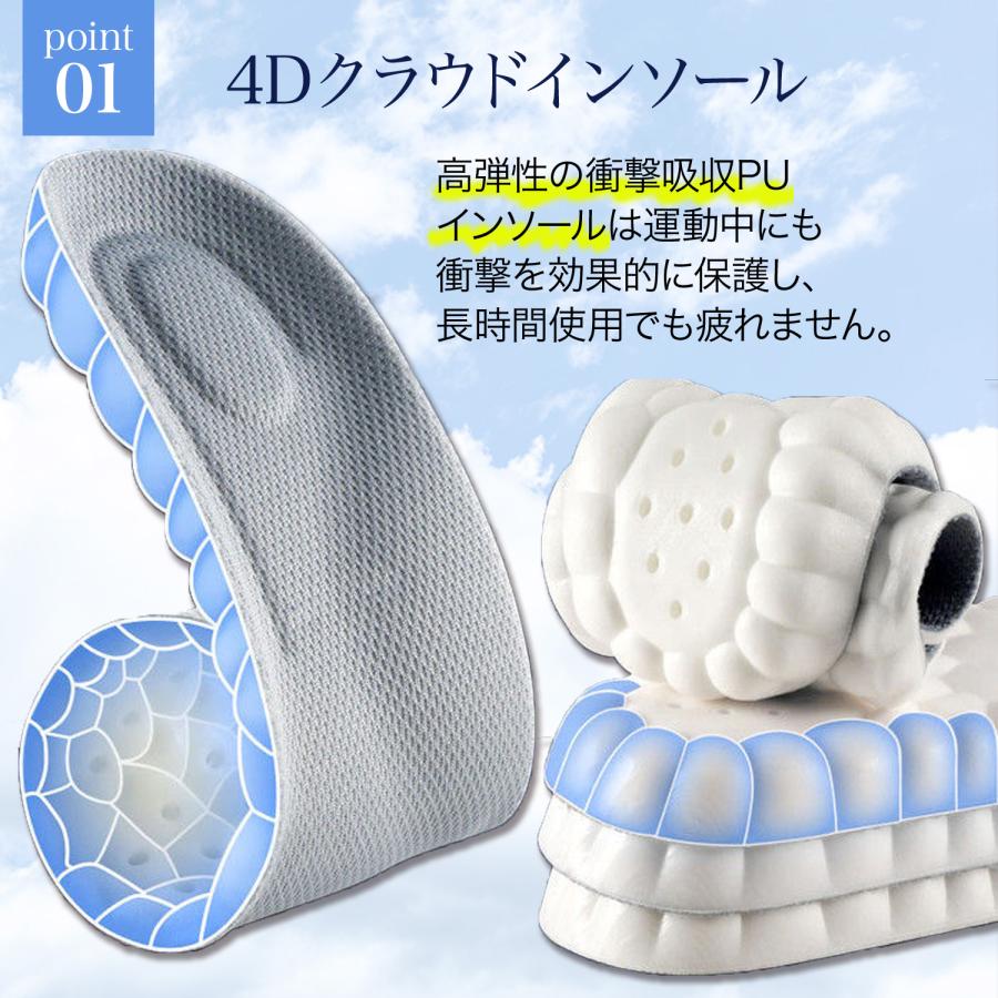 インソール 中敷き 疲れない 足底筋膜炎 衝撃吸収 立ち仕事 足が疲れない 扁平足 スニーカー 靴 中敷 | ブランド登録なし | 07
