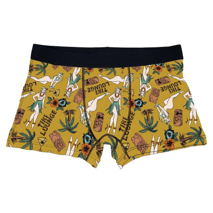 ボクサーパンツ メンズ TIKI LOUNGE イエロー 鶴亀本舗 沖縄