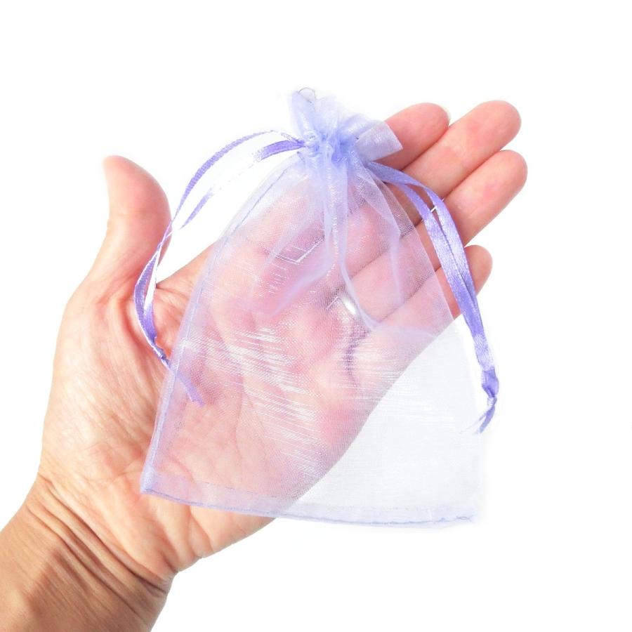 オーガンジー巾着20枚セット 小サイズ 内寸：約8.5〜10cm×約9.4〜10cm
