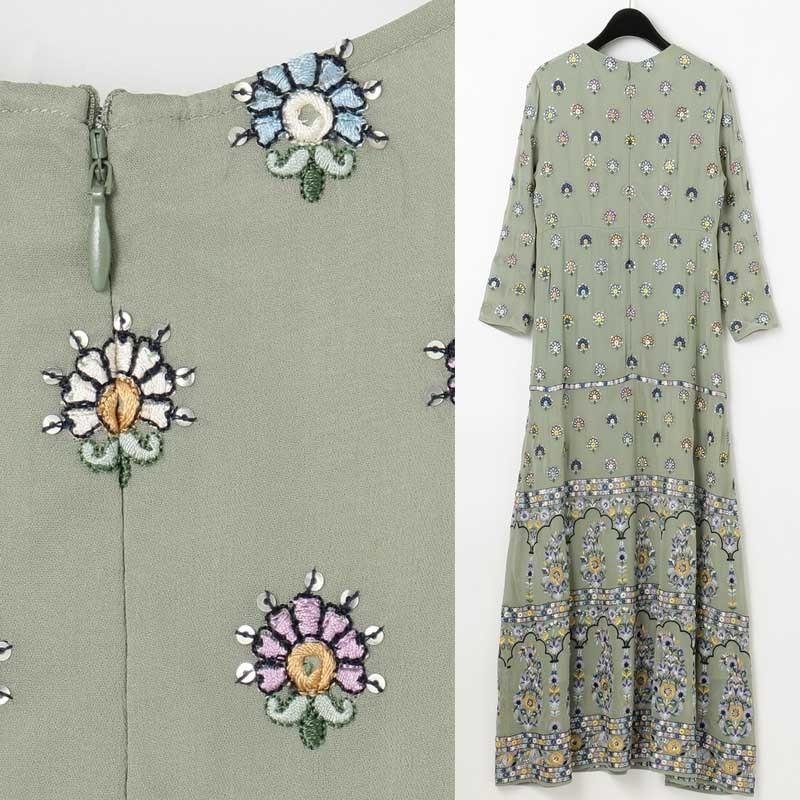 Grace Continental グレースコンチネンタル 通販 エスニック刺繍ロングワンピース レディース 秋冬 ドレス セレクトショップムー 通販 Yahoo ショッピング