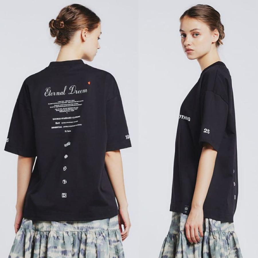 DOUBLE STANDARD CLOTHING ダブルスタンダードクロージング DSC / DSC 25th Anniversary Tシャツ 0208450241 レディース ダブスタ トップス プリント 大人カジュアル 春コーデ 2024春 DOUBLE STANDARD CLOTHING（ダブルスタンダードクロージング） DSC