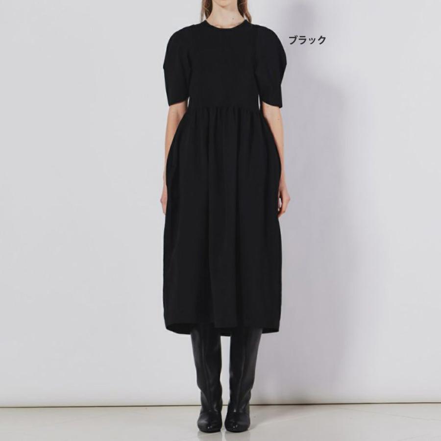 DOUBLE STANDARD CLOTHING Sov. / ハーフスリーブギャザーワンピース  