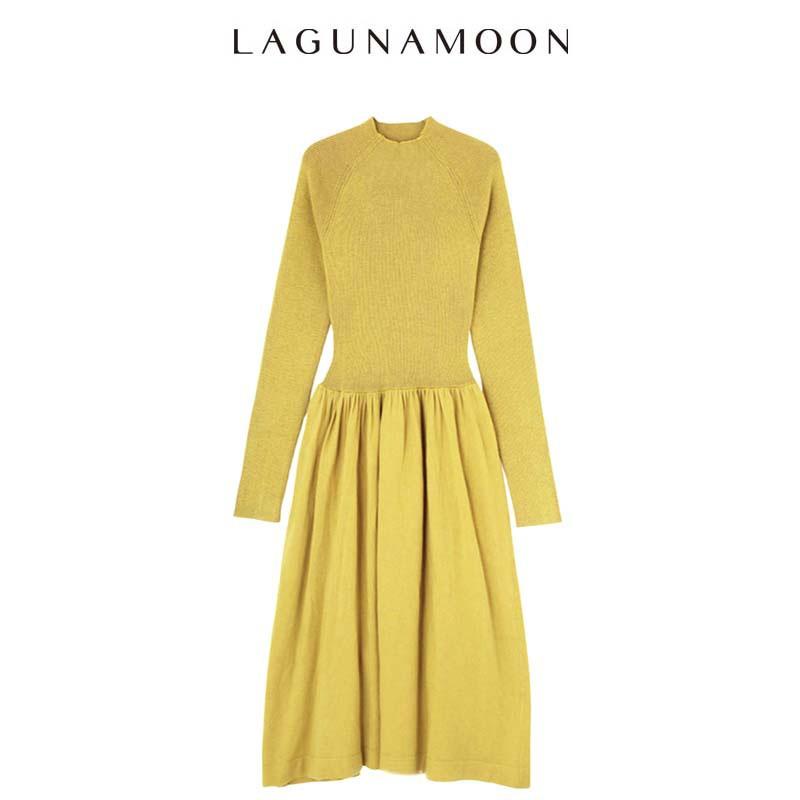 Sale60 Off Lagunamoon ラグナムーン Lowギャザーニットワンピース レディース ロングドレス Inred イエロー セレクトショップムー 通販 Yahoo ショッピング
