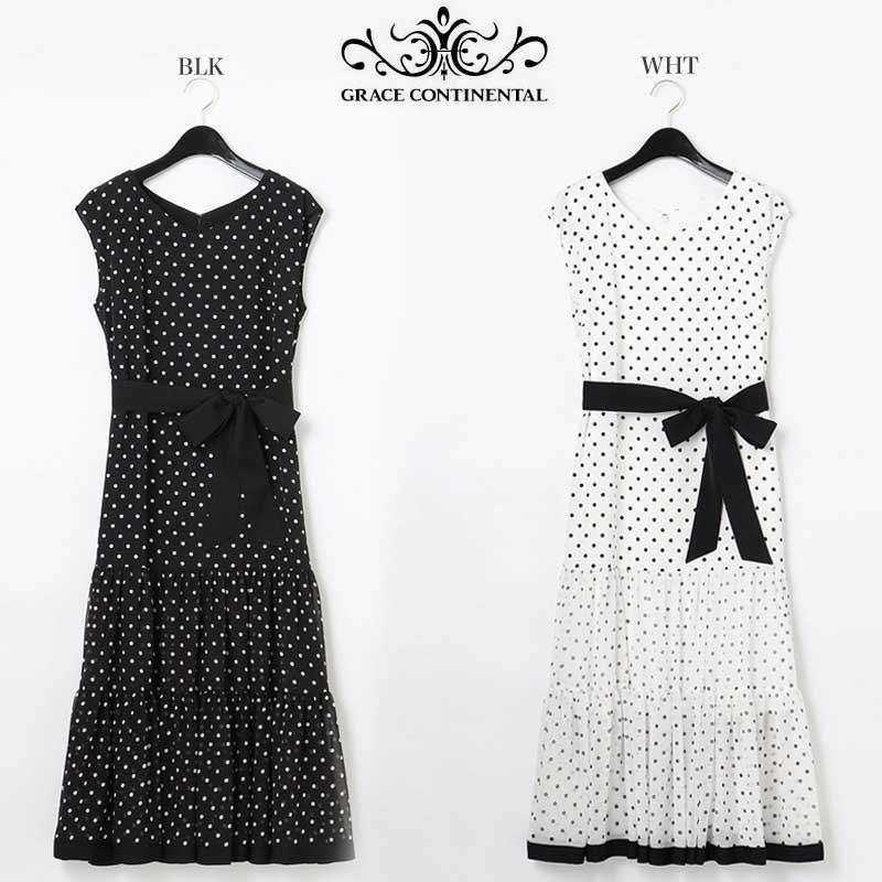 春夏sale40 Off Grace Continental グレースコンチネンタル 通販 ドットベルトワンピース レディース 21春夏 ママ会 セレクトショップムー 通販 Yahoo ショッピング