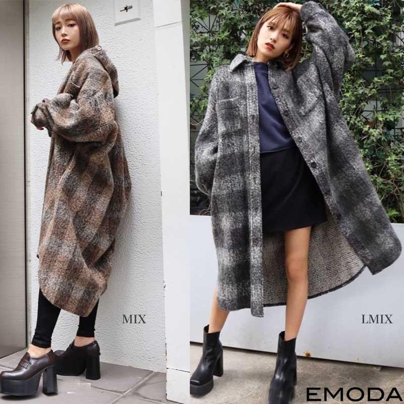 Sale30 Off Emoda エモダ 通販 スライバーバルキーロングコート レディース 秋冬 アウター セレクトショップムー ヤフー店 通販 Yahoo ショッピング