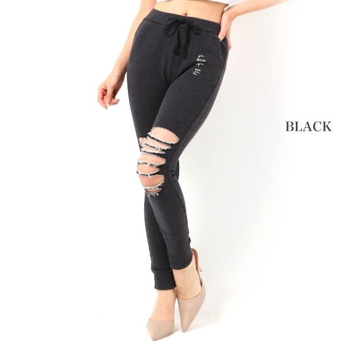 Gyda ジェイダ ダメージスウェットパンツ 19春夏 ボトムス セレクトショップムー 通販 Yahoo ショッピング