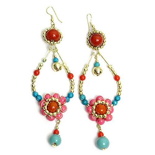 ROSE BUD ローズバッド フラワードロップピアス 夏ピアス 096646