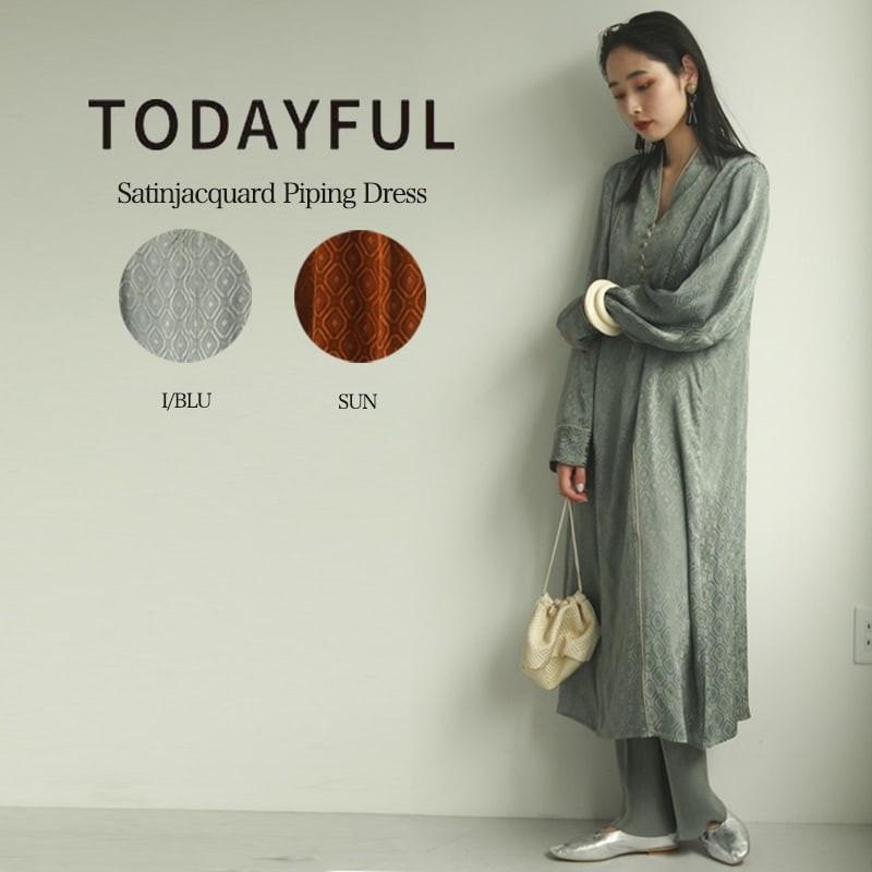 Sale50 Off Todayful トゥデイフル ワンピース Satinjacquard Piping Dress サテンジャガードパイピングドレス 1311 1311 セレクトショップムー ヤフー店 通販 Yahoo ショッピング