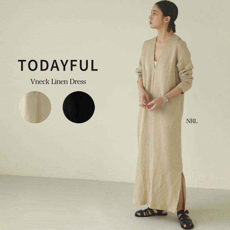 Sale40 Off Todayful 21春 トゥデイフル ドレス Vneck Linen Dress Vネックリネンドレス ワンピース セレクトショップムー 通販 Yahoo ショッピング