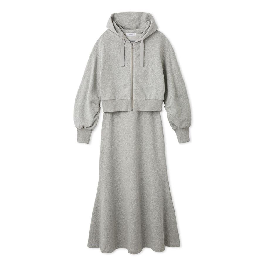 emmi yoga（エミヨガ） エミ ウェア 裏毛フーディー×ワンピースセット