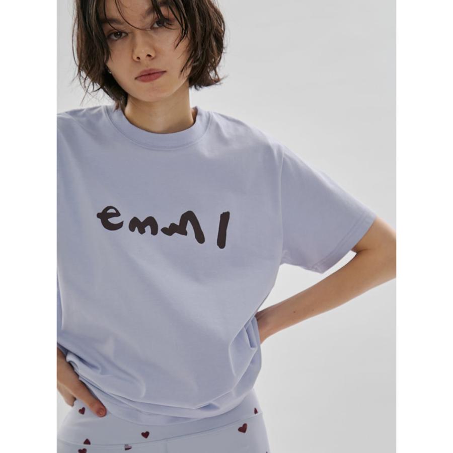 emmi yoga（エミヨガ） エミ ウェア ペイントemmiロゴTシャツ UVカット