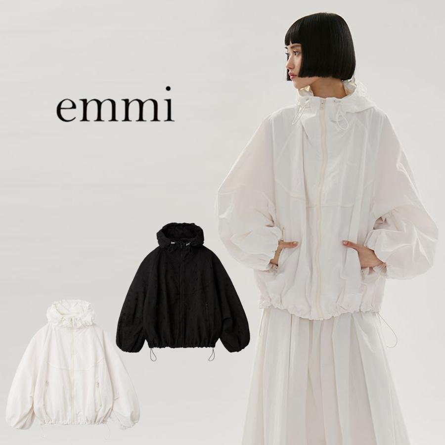 【完売品】emmi ビッグフォルムフーディーブルゾン　BLACK F【新品】 エミ emmi ビッグフォルムフーディーブルゾン （BLK） -靴